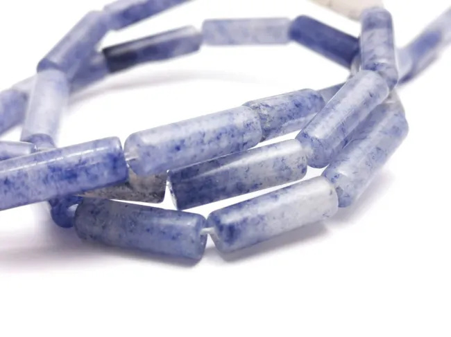 Sirag aventurin albastru tub 13x4mm