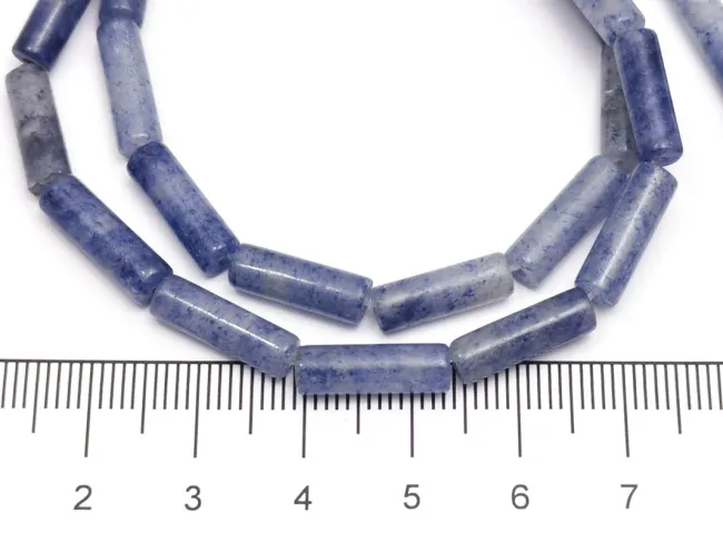 Sirag aventurin albastru tub 13x4mm