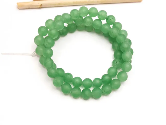 Sirag aventurin verde semimat 6mm