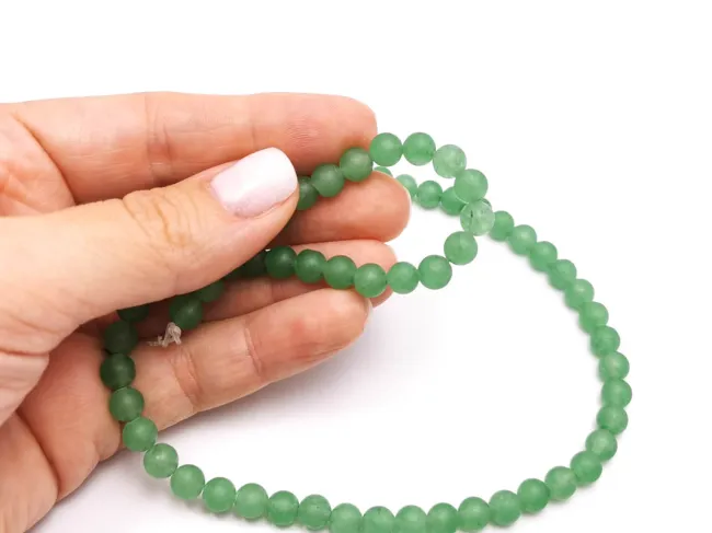 Sirag aventurin verde semimat 6mm
