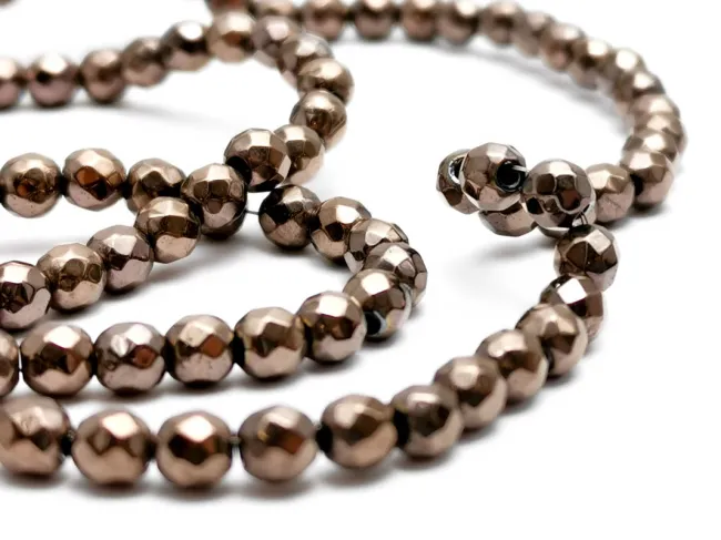 Sirag Hematit fatetat 4mm bronz