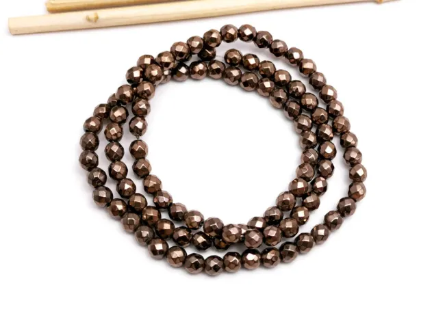 Sirag Hematit fatetat 4mm bronz