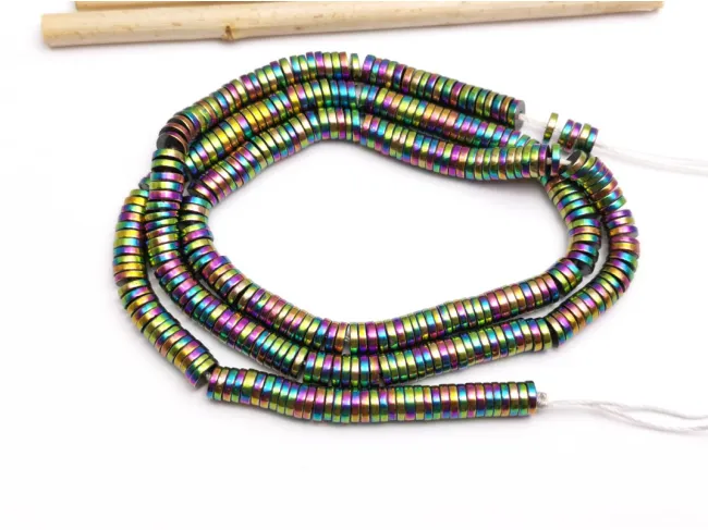 Sirag hematit rondele 4x1mm metalic mix