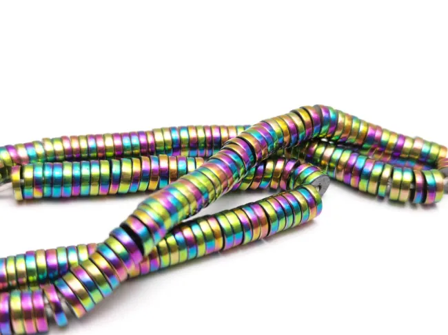Sirag hematit rondele 4x1mm metalic mix