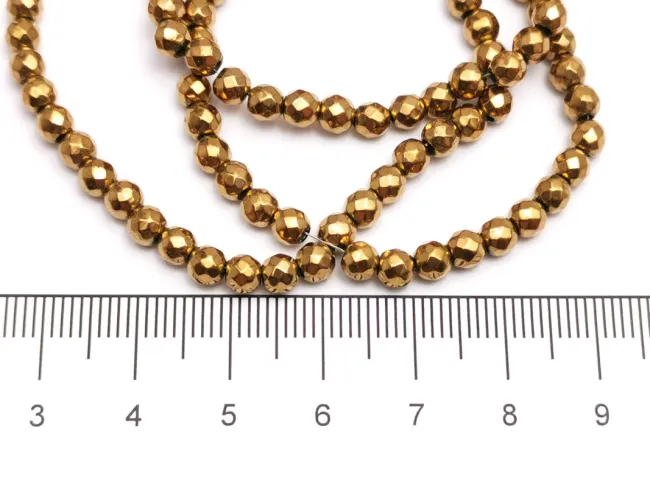 Sirag Hematit fatetat 4mm bronz deschis