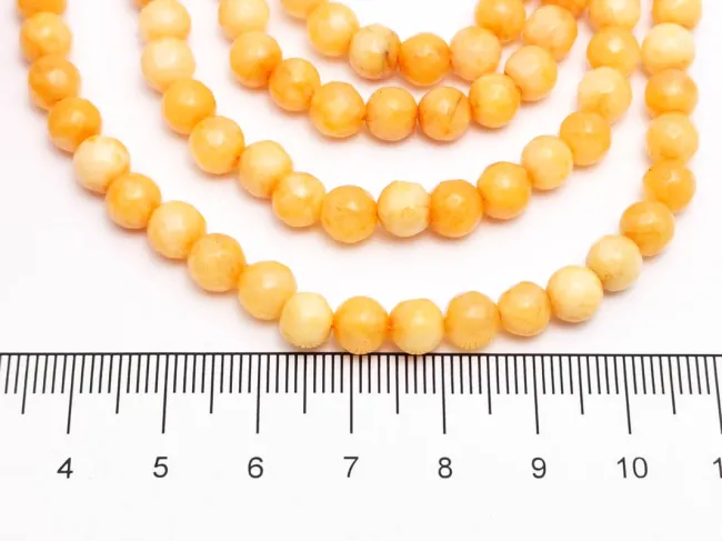 Sirag jad fatetat 6mm portocaliu orange