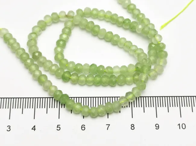 Sirag jad rondel 4x3mm verde mar
