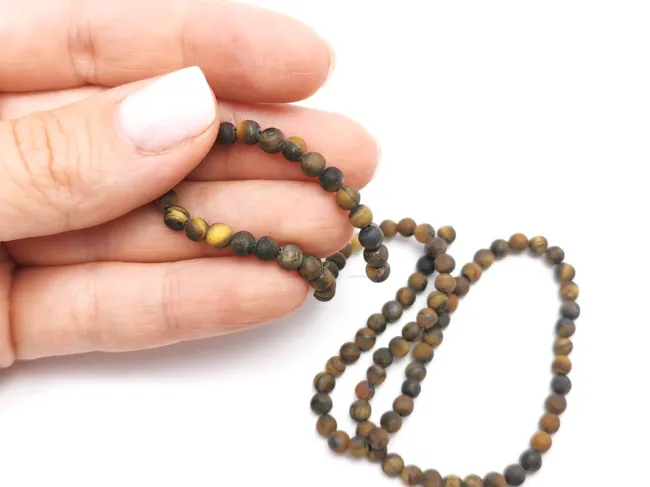 Sirag ochi de tigru mat 4mm