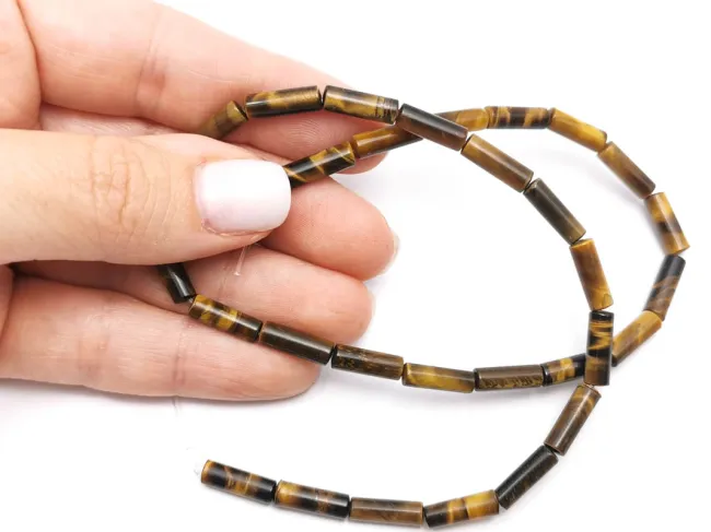 Sirag ochi de tigru tub 12x4mm