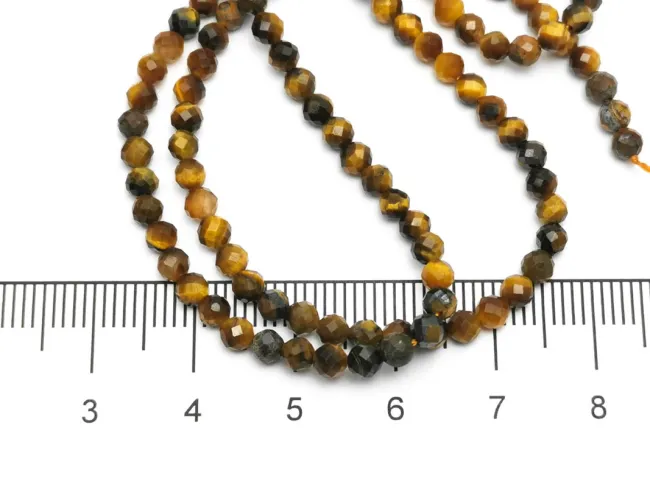 Sirag ochi de tigru microfatetat 3~3.5mm