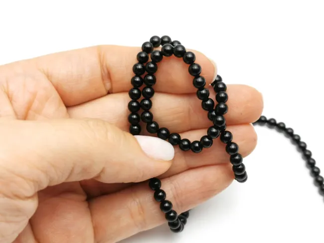 Sirag turmalina neagra sfere 4mm