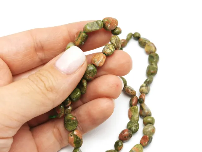 Sirag unakite nugget 12~5x7~3mm