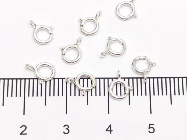 Inchizatoare rotunda Argint 925 - 7x5mm (1buc)