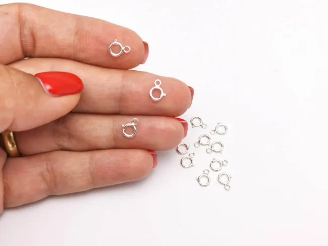 Inchizatoare rotunda Argint 925 - 7x5mm (1buc)