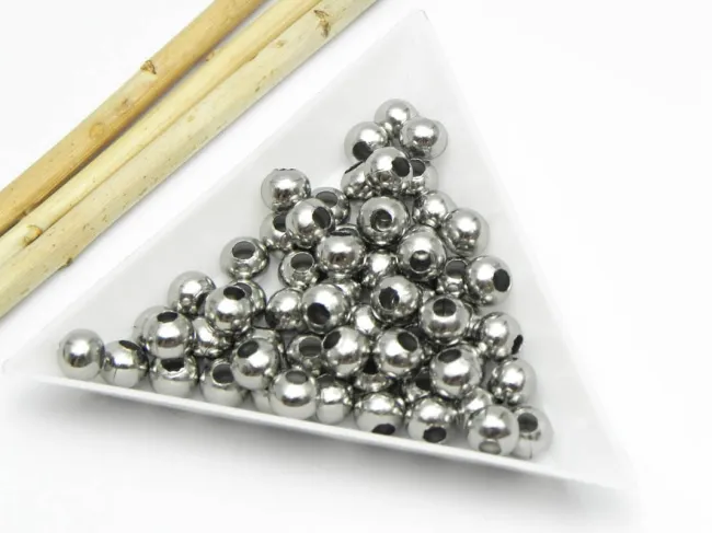 Margele otel inoxidabil 6mm (1buc)
