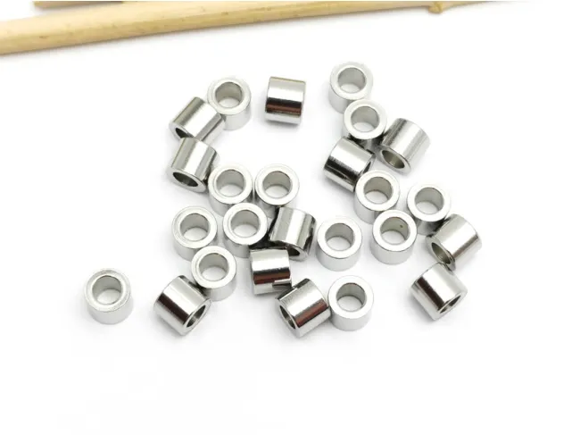 Margele otel inoxidabil tub 5x4mm (1buc)