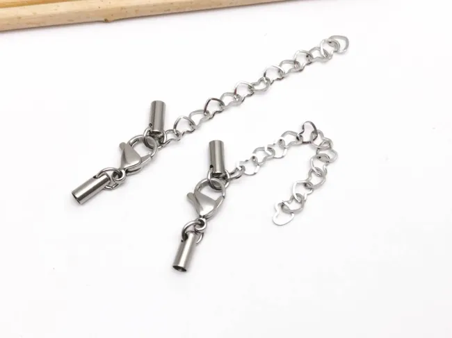 Inchizatoare otel inoxidabil cu capat de snur si prelungitor