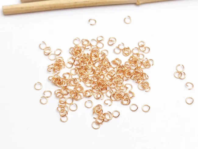 Zale otel inoxidabil rose gold 3mm, grosime 0.4mm  (10buc)