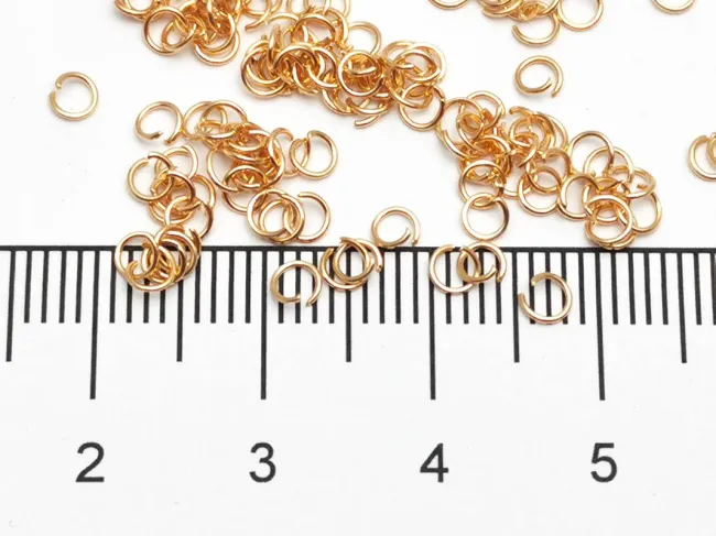 Zale otel inoxidabil rose gold 3mm, grosime 0.4mm  (10buc)