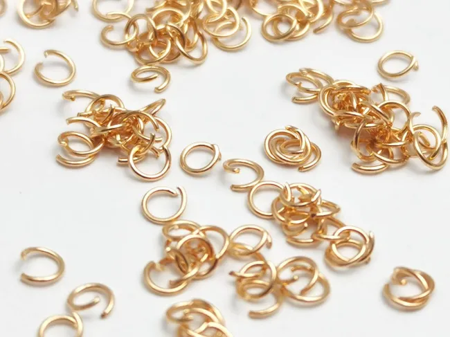 Zale otel inoxidabil rose gold 3mm, grosime 0.4mm  (10buc)