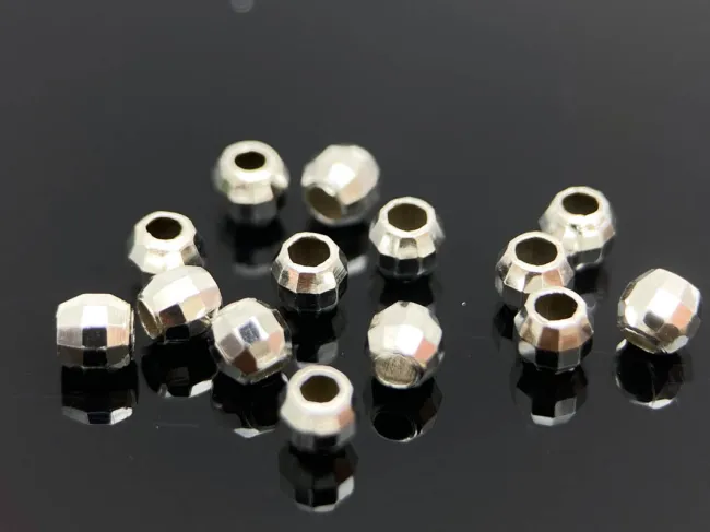 Biluta fatetata Argint 925 - 2.5x2mm (1buc)