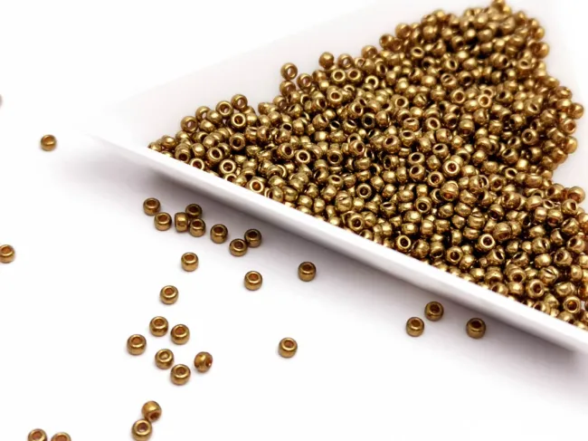 Miyuki Rocailles Rotunde 11/0 Metallic Light Bronze (10g)