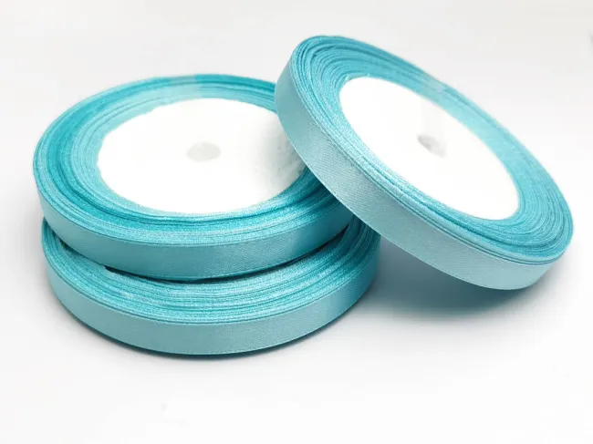 Panglica saten latime 10mm turcoaz (22m)