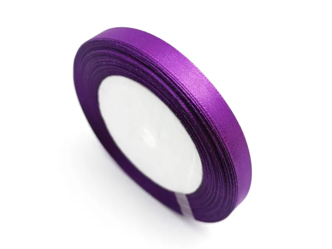Panglica saten latime 10mm mov (22m)