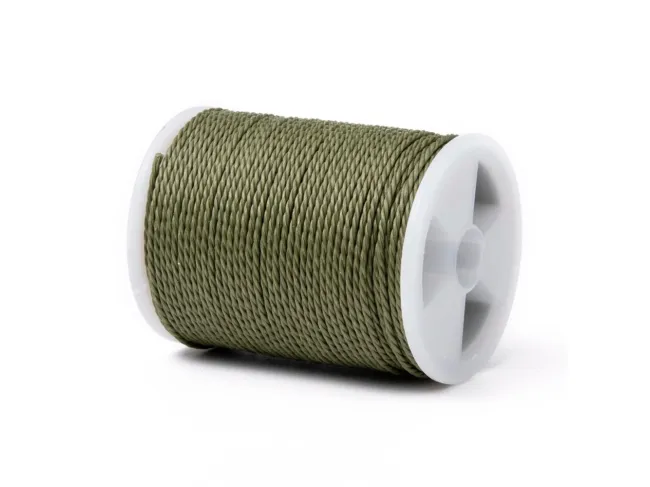 Rola snur nylon impletit grosime 1mm kaki (11m)