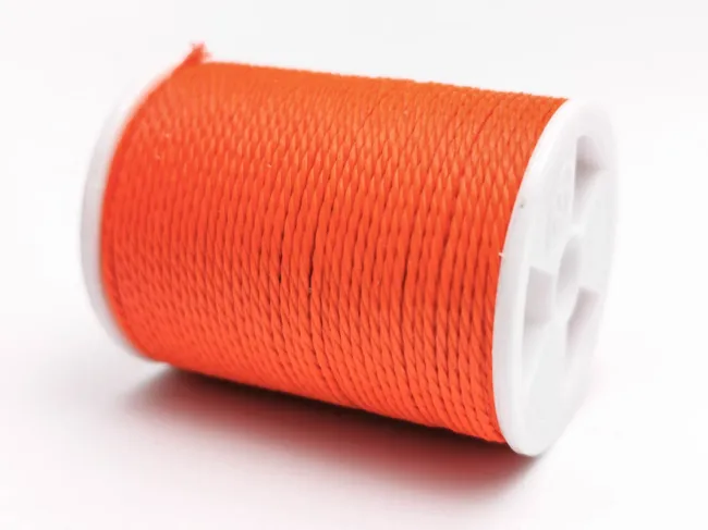Rola snur nylon impletit grosime 1mm portocaliu intens (11m)
