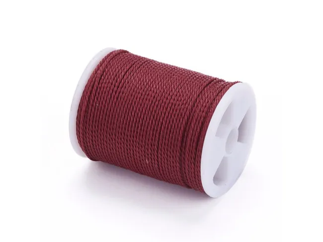 Rola snur nylon impletit grosime 1mm burgundy (11m)