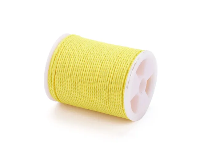 Rola snur nylon impletit grosime 1mm galben (11m)