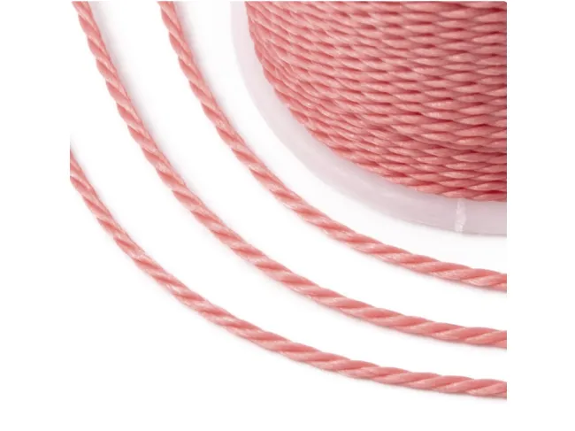 Rola snur nylon impletit grosime 1mm rose (11m)