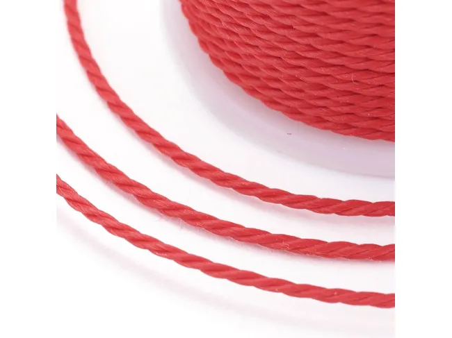 Rola snur nylon impletit grosime 1mm rosu (11m)
