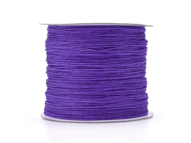 Snur cu nylon pentru bratari 0.5mm mov violet (10m)