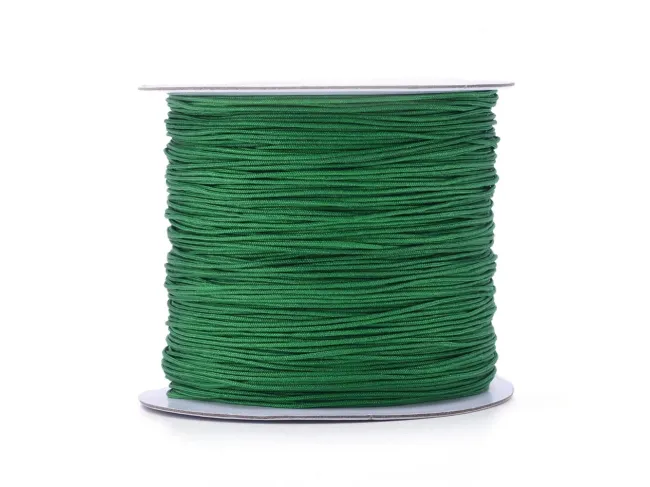 Snur cu nylon pentru bratari 0.5mm verde (10m)