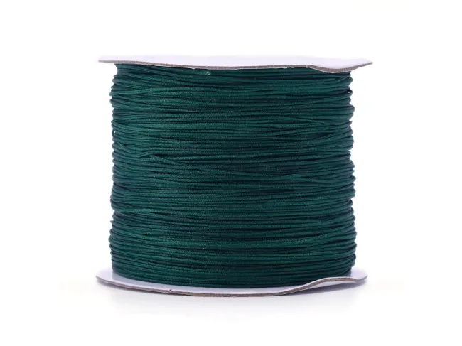 Snur cu nylon pentru bratari 0.5mm verde inchis (10m)