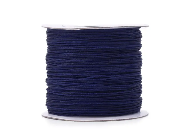 Snur cu nylon pentru bratari 0.5mm albastru inchis (10m)