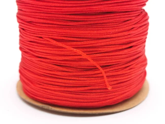 Rola Snur nylon pentru bratari grosime 0.7mm rosu (90m)