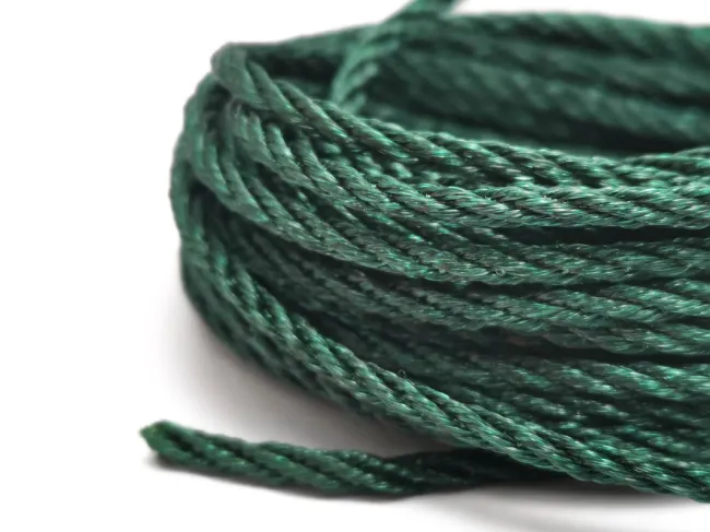 Snur nylon impletit grosime 2mm verde inchis (5metri)