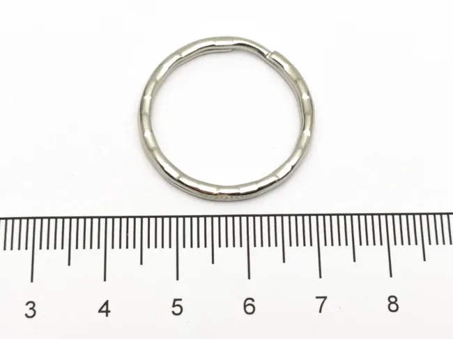 Inel breloc otel inoxidabil fata lant 25x3mm