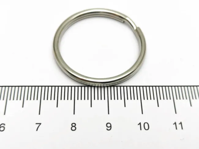Inel breloc otel inoxidabil fata lant 29x3mm