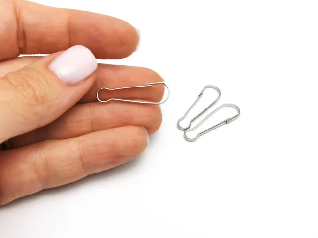 Inchizatoare tip carlig breloc otel inoxidabil 25x8x2mm