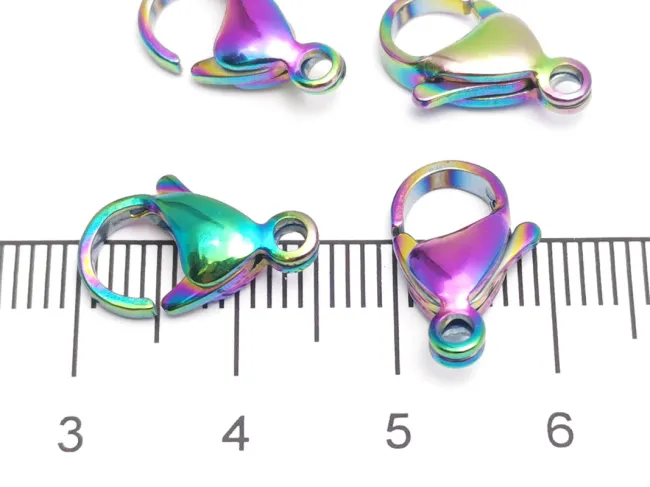 Inchizatoare carabina otel inoxidabil 304 placat IP multicolor 15x9mm