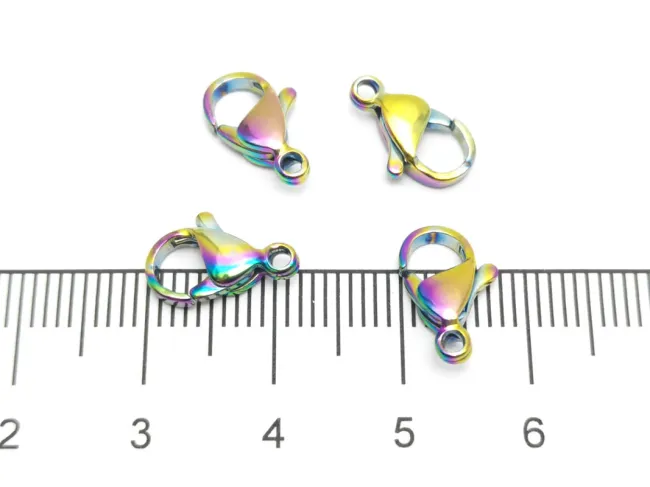 Inchizatoare carabina otel inoxidabil 304 placat IP multicolor 12x8mm