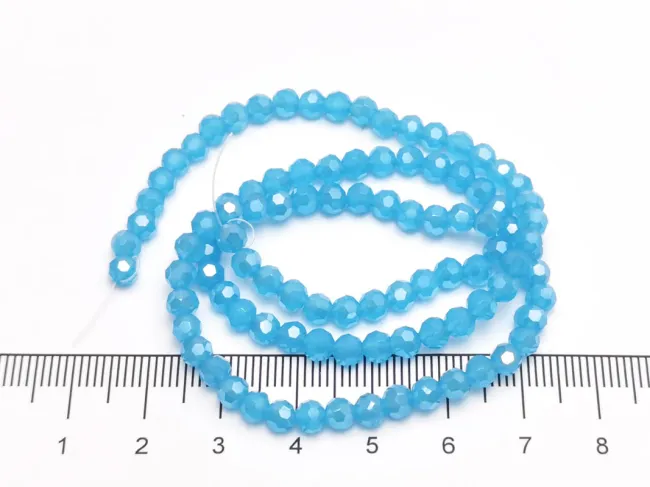 Margele cristal rotund fatetat 4mm azur opal lustered (sirag)