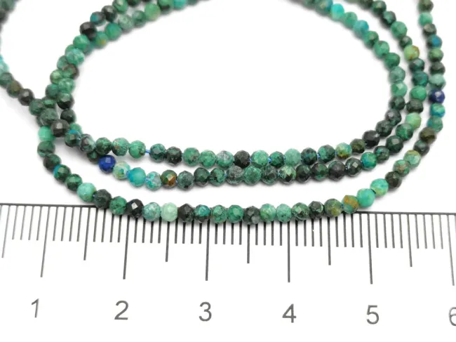 Sirag natural chrysocolla microfatetata 2mm