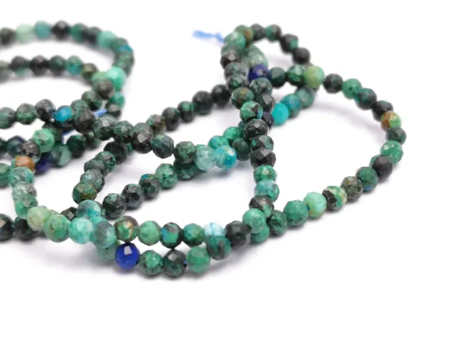 Sirag natural chrysocolla microfatetata 2mm