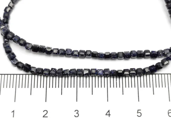 Sirag blue goldstone cub 2x2mm