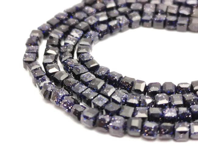 Sirag blue goldstone cub 2x2mm